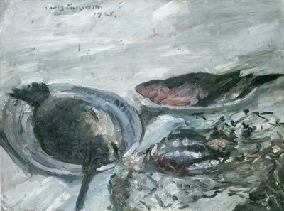 Fischstillleben von Lovis Corinth